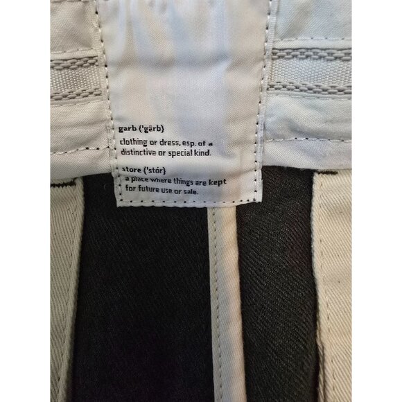 Garbstore Green Wool-Blend Straight-Leg Trousers Dual Button Detail Back Welt Po - Picture 4 of 7